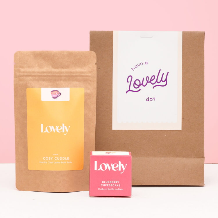 Bath Salt & Lip Balm Gift Bag